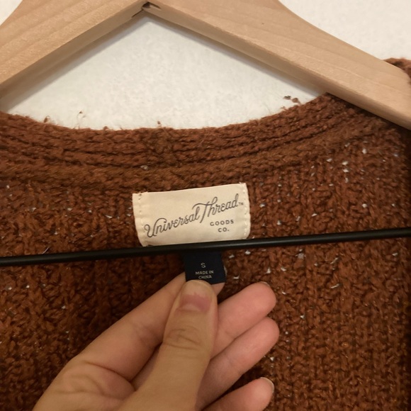 Universal Thread Rust Open Front Cardigan - Picture 2 of 4